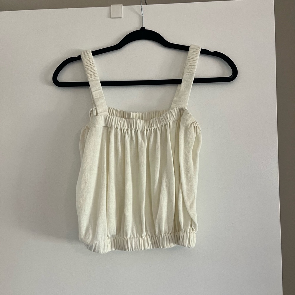 Zara knit cream top